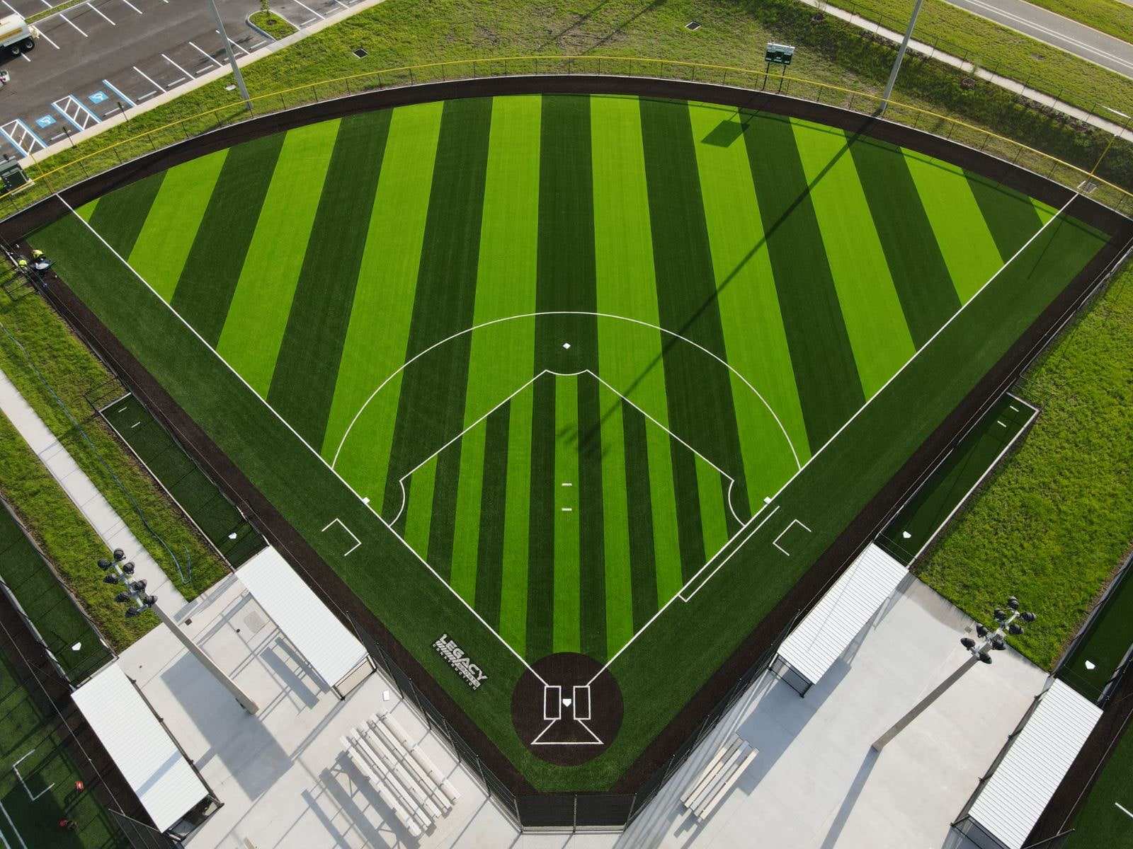 Speed Zone artificial turf installed on a field